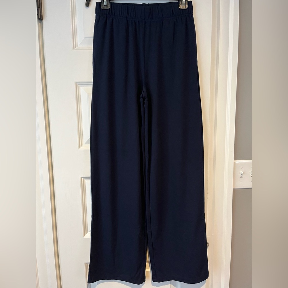 Cozy Earth Tall Navy Viscose Straight Leg Pants